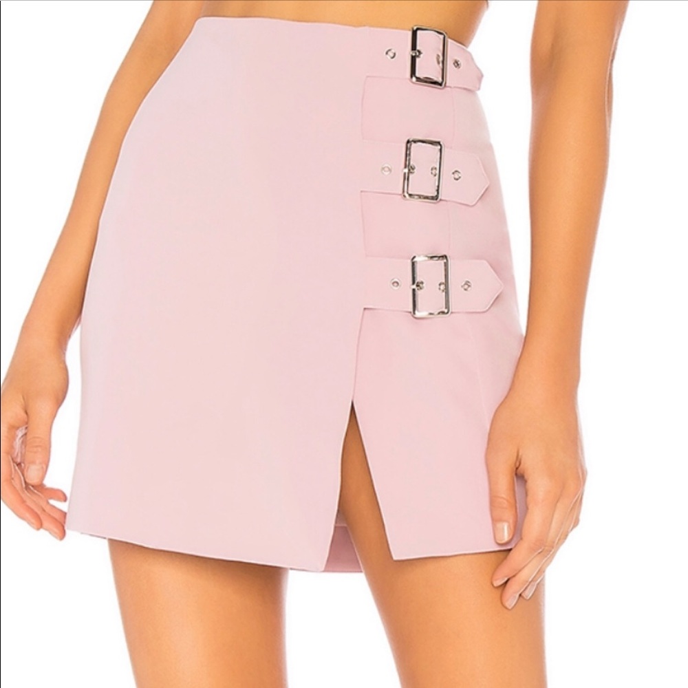 Pink Delaney Mini Skirt from NBD (Revolve)